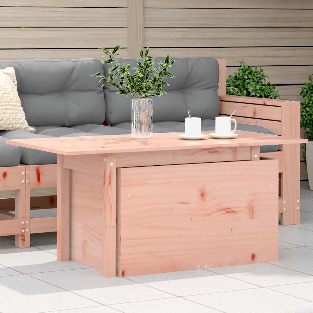 100x50x75 cm Solid Wood Douglas Untreated Douglas Wood Garden table