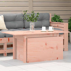 100x50x75 cm Solid Wood Douglas Untreated Douglas Wood Garden table