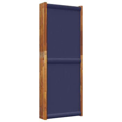 6-Panel Room Divider Dark Blue 420x180 cm