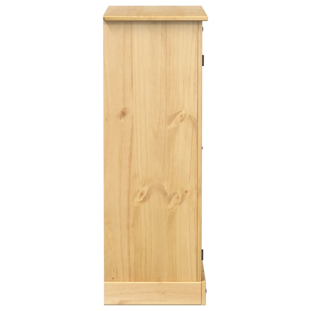 vidaXL Shoe Cabinet Corona 86x38.5x108 cm Solid Wood Pine 5