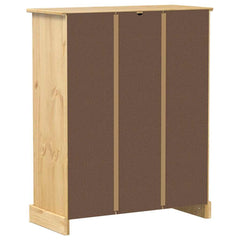 vidaXL Shoe Cabinet Corona 86x38.5x108 cm Solid Wood Pine 6