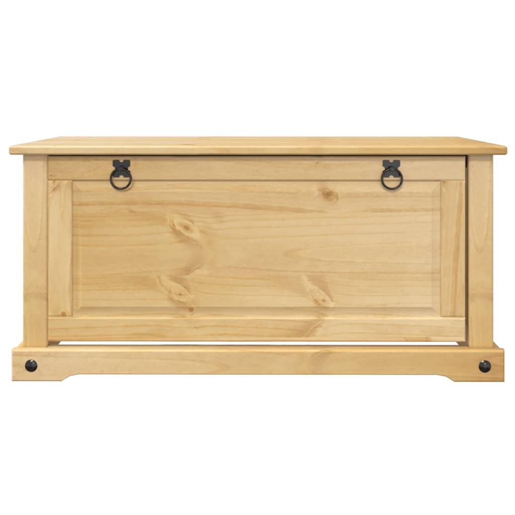 vidaXL Shoe Cabinet "Corona" 99x32x47 cm Solid Wood Pine 4