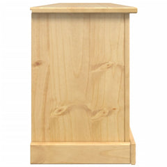 vidaXL Shoe Cabinet "Corona" 99x32x47 cm Solid Wood Pine 6