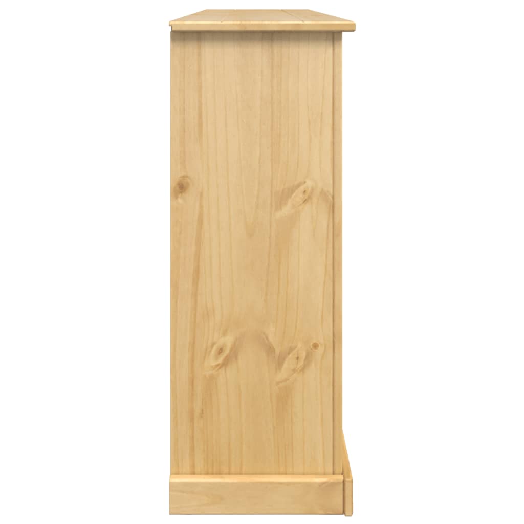 vidaXL Shoe Cabinet "Corona" 99x32x85 cm Solid Wood Pine 6