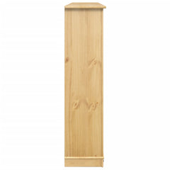 vidaXL Shoe Cabinet "Corona" 99x32x124,5 cm Solid Wood Pine 6
