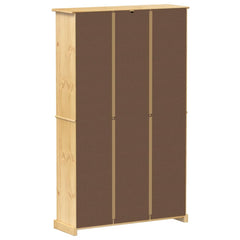 vidaXL Shoe Cabinet "Corona" 99x32x163,5 cm Solid Wood Pine 5