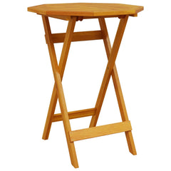 vidaXL Folding Garden Table Ø60x75 cm Solid Wood Acacia 6