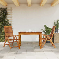 Reclining Folding Chairs 56x72x107 cm Solid Wood Acacia 2