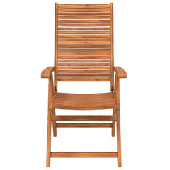 Reclining Folding Chairs 56x72x107 cm Solid Wood Acacia 2
