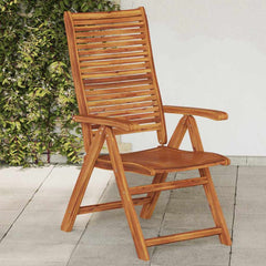 Reclining Folding Chairs 56x72x107 cm Solid Wood Acacia 2