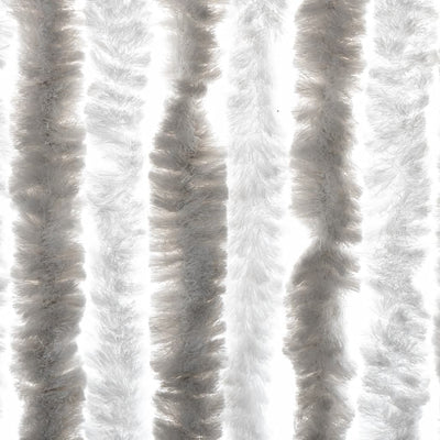 Fly Curtain Light Grey and White 56x185 cm Chenille