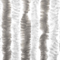 vidaXL Fly Curtain Light Grey and White 56x200 cm Chenille 6