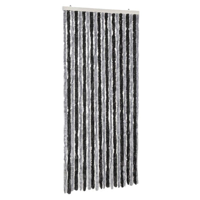 Fly Curtain Grey and Black 56x185 cm Chenille