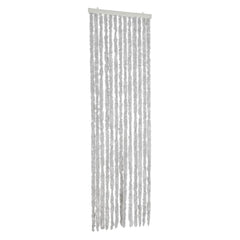 vidaXL Fly Curtain Grey 56x185 cm Chenille 2