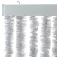 vidaXL Fly Curtain Grey 56x185 cm Chenille 4