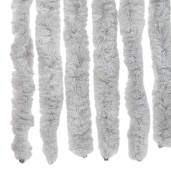 vidaXL Fly Curtain Grey 56x185 cm Chenille 5