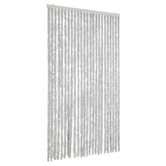 vidaXL Fly Curtain Grey 100x220 cm Chenille 2