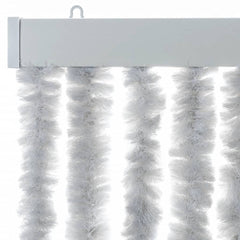 vidaXL Fly Curtain Grey 100x220 cm Chenille 4