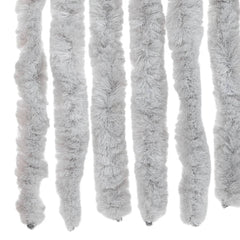 vidaXL Fly Curtain Grey 100x220 cm Chenille 5