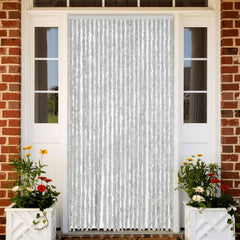 vidaXL Fly Curtain Grey 100x220 cm Chenille 1