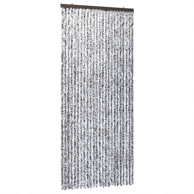 Fly Curtain Brown and Beige 100x200 cm Chenille