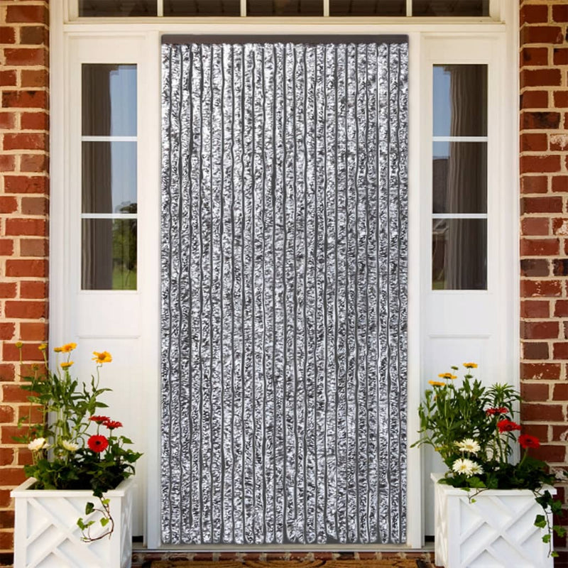 Fly Curtain Brown and Beige 100x200 cm Chenille