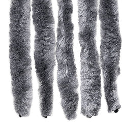 vidaXL Fly Curtain Silver 100x200 cm Chenille 6