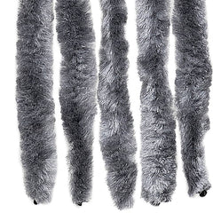 vidaXL Fly Curtain Silver 100x230 cm Chenille 6