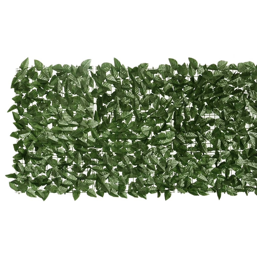 vidaXL Balcony Screen with Dark Green Leaves 200x75 cm 3