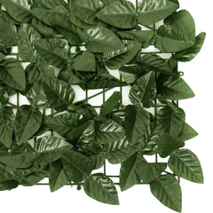 vidaXL Balcony Screen with Dark Green Leaves 200x75 cm 4