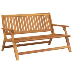 vidaXL Garden Relax Bench Brown 122 x 78 x 73 cm Solid Acacia Wood 1