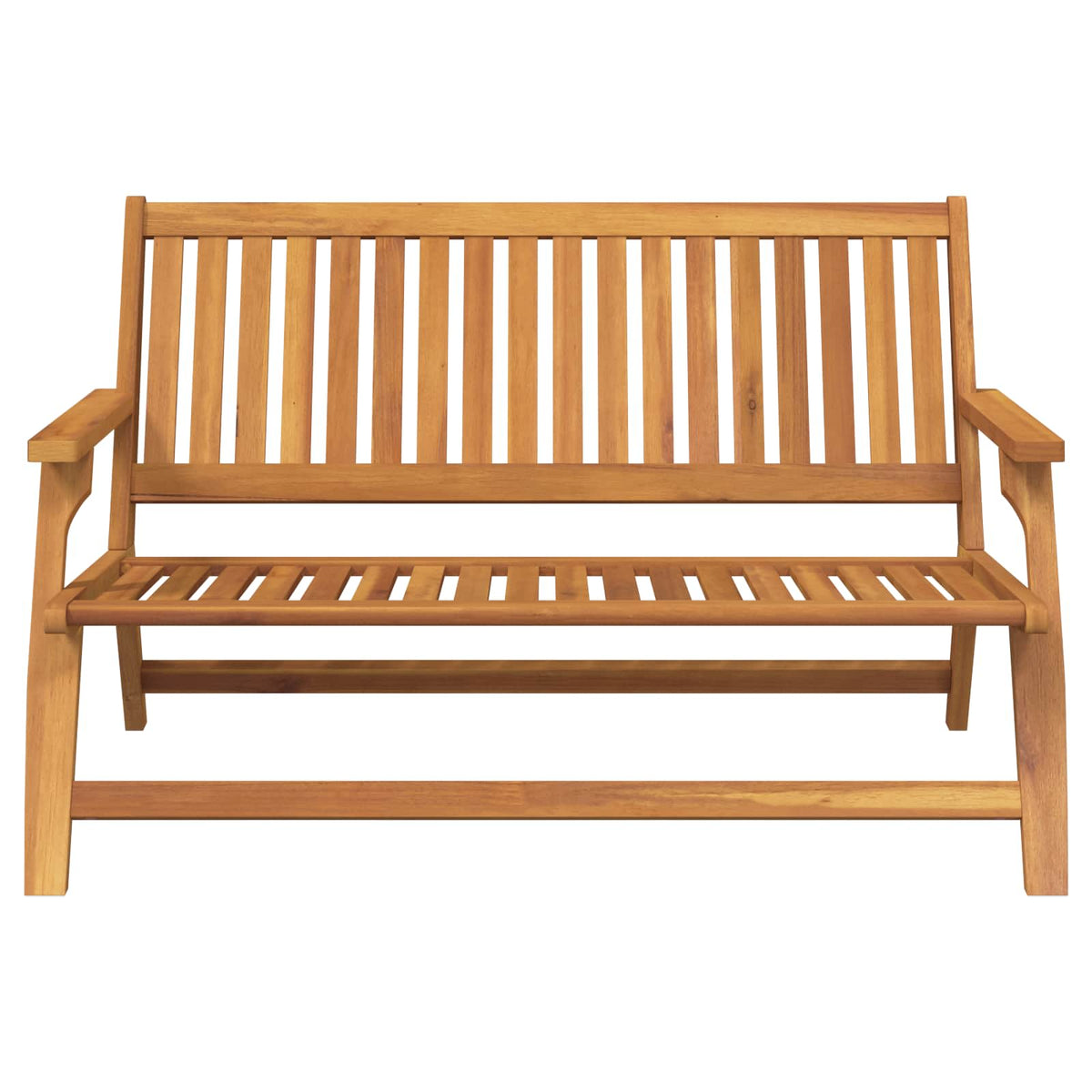 vidaXL Garden Relax Bench Brown 122 x 78 x 73 cm Solid Acacia Wood 2