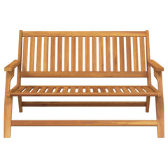 vidaXL Garden Relax Bench Brown 122 x 78 x 73 cm Solid Acacia Wood 2