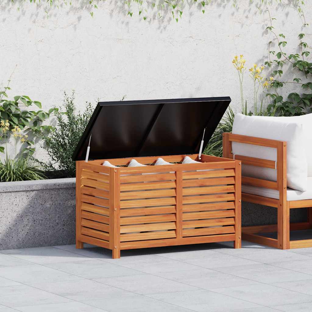 Garden Storage Box Solid Wood Eucalyptus 90 cm 55 cm 48 cm