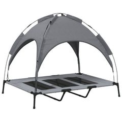Dog Bed Folding Manual Steel Width 122 cm Anthracite 107 cm
