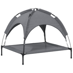 vidaXL Dog Bed with Canopy Anthracite Oxford Fabric and Steel 5