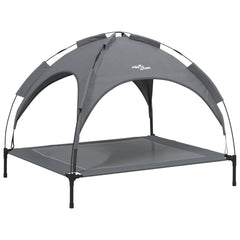 vidaXL Dog Bed with Canopy Anthracite Oxford Fabric and Steel 2