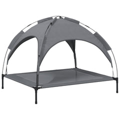 vidaXL Dog Bed with Canopy Anthracite Oxford Fabric and Steel 5