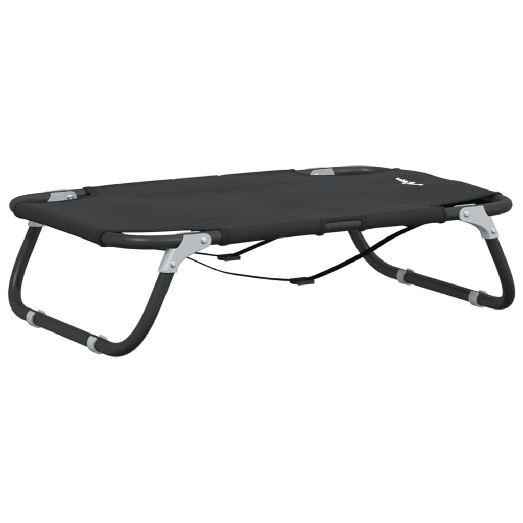 vidaXL Dog Bed Foldable Anthracite Oxford Fabric and Steel 2