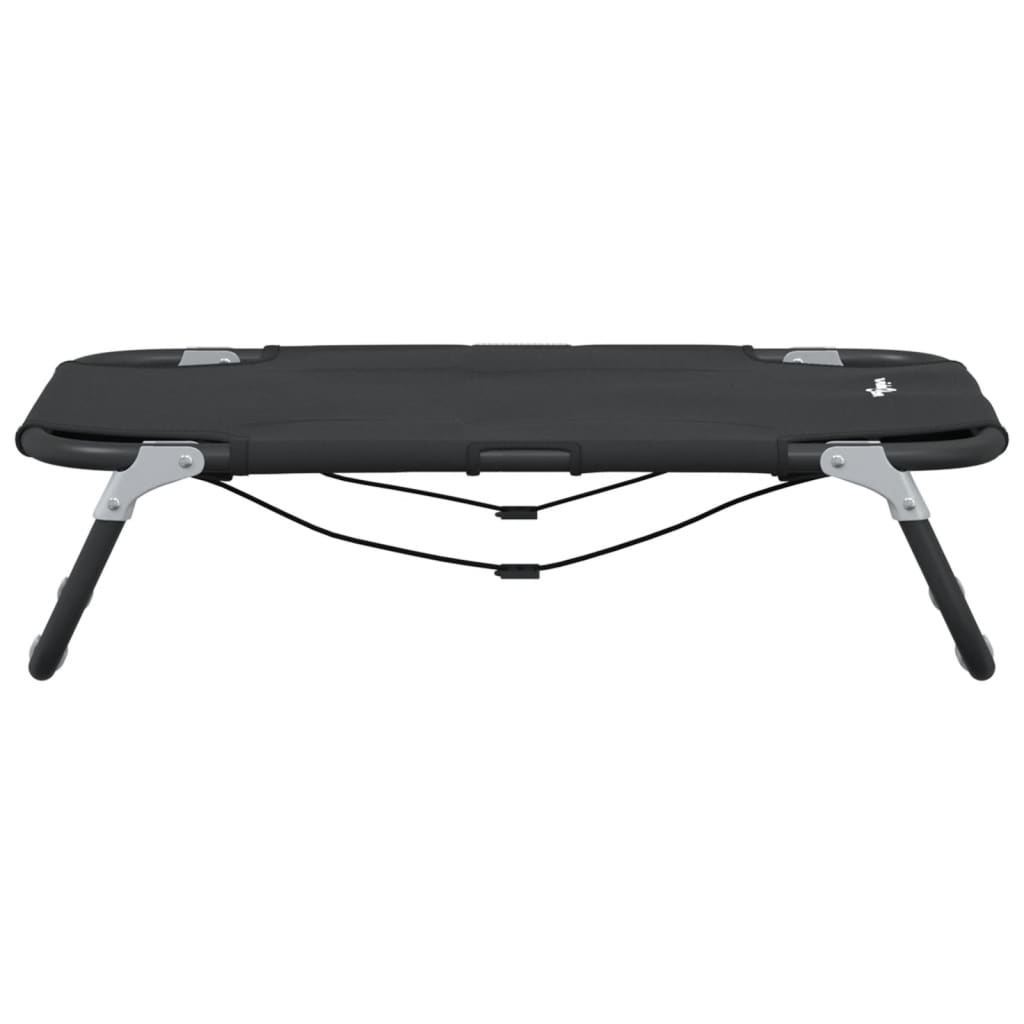 vidaXL Dog Bed Foldable Anthracite Oxford Fabric and Steel 5