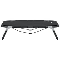 vidaXL Dog Bed Foldable Anthracite Oxford Fabric and Steel 5