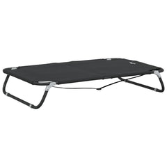 vidaXL Dog Bed Foldable Anthracite Oxford Fabric and Steel 2
