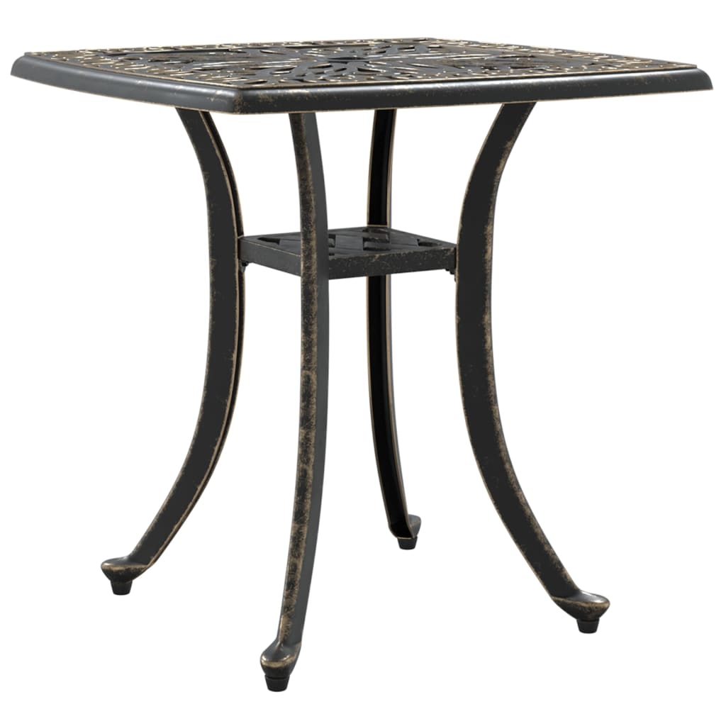 vidaXL Garden Table Bronze 53x53x53 cm Cast Aluminium 2