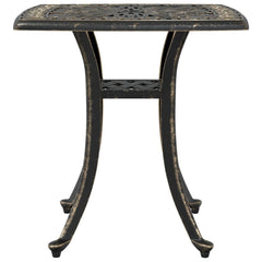 vidaXL Garden Table Bronze 53x53x53 cm Cast Aluminium 5