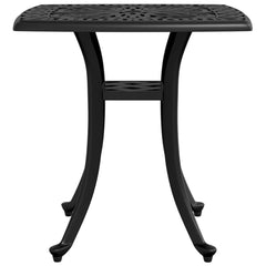 vidaXL Garden Table Black 53x53x53 cm Cast Aluminium 6
