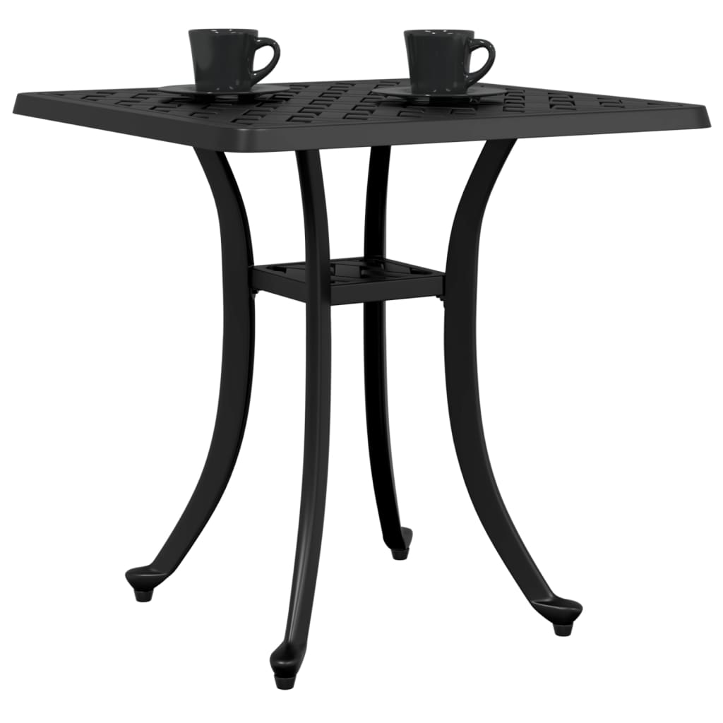 vidaXL Garden Table | Black | Cast Aluminium | Medium |  Durable  | Garden Table 4
