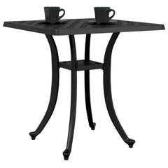 vidaXL Garden Table | Black | Cast Aluminium | Medium |  Durable  | Garden Table 4