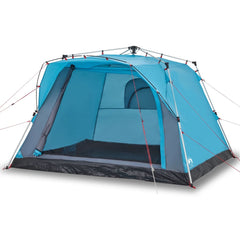 Camping Tent Cabin 4-Person Quick Release Blue