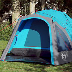 Camping Tent Dome 3-Person Quick Release Blue