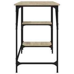 vidaXL Desk Sonoma Oak 120x50x75 cm Metal and Engineered Wood 6